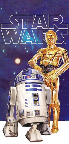 Star Wars Droids Beach Towel