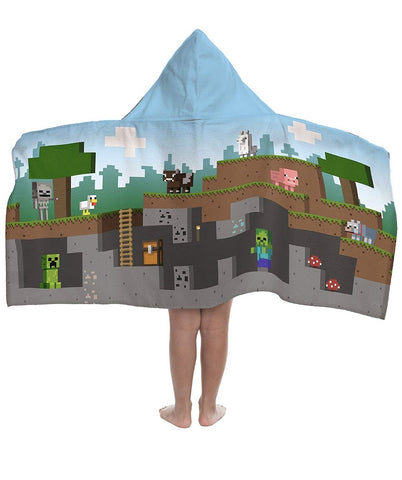 Minecraft Overworld Adventure Hooded Towel